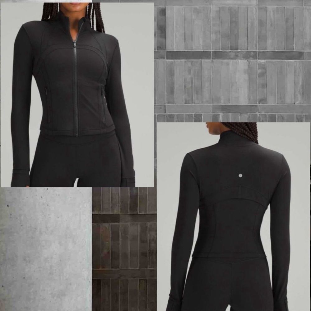 Lululemon  jacket Define Cropped Jacket Nulu Black size 12 NWT - Picture 2 of 8